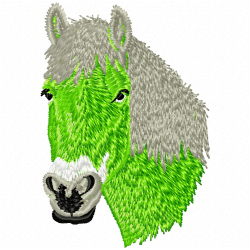 Horses Embroidery Design 2